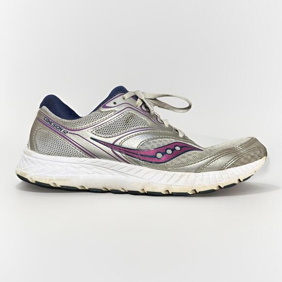 Saucony Shoes - Saucony Cohesion 12 Woman’s Size 9 Gray‎ Pink Athletic Running Shoes